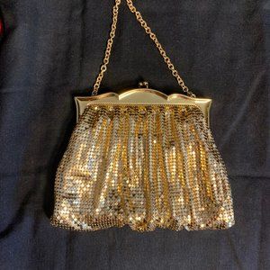 Vintage Mesh Whiting & Davis Co. Gold Handbag